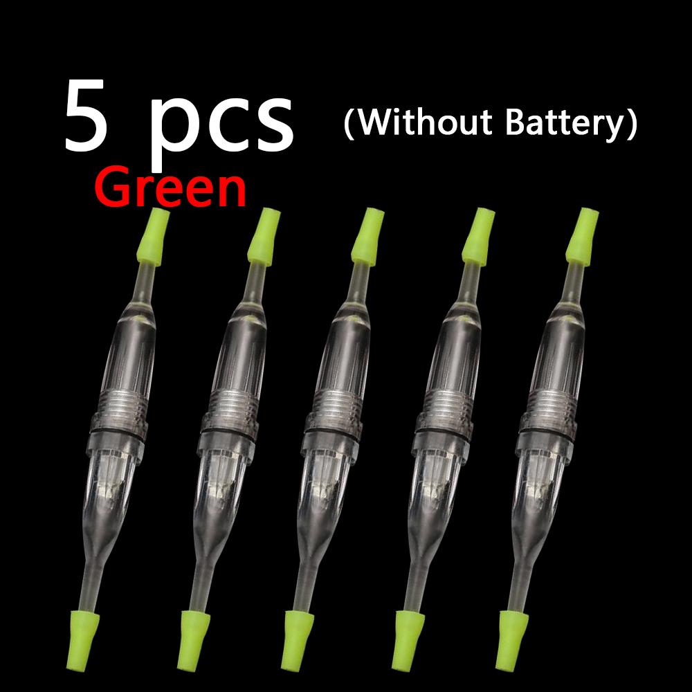 Fish Finder Battery - ไม่มีแบตเตอรี่ ไฟตกปลาแบบกระพริบสองด้าน 5 ชิ้น, ไฟตกปลาใต้น้ำ, ไฟล่อปลาสำหรับเรือในเวลากลางคืน,