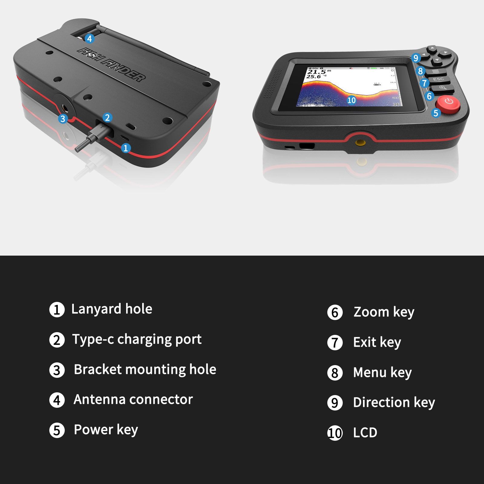 เครื่องหาปลาอัจฉริยะ - เครื่อง - Fish Finder Gps บทวิจารณ์และราคา
