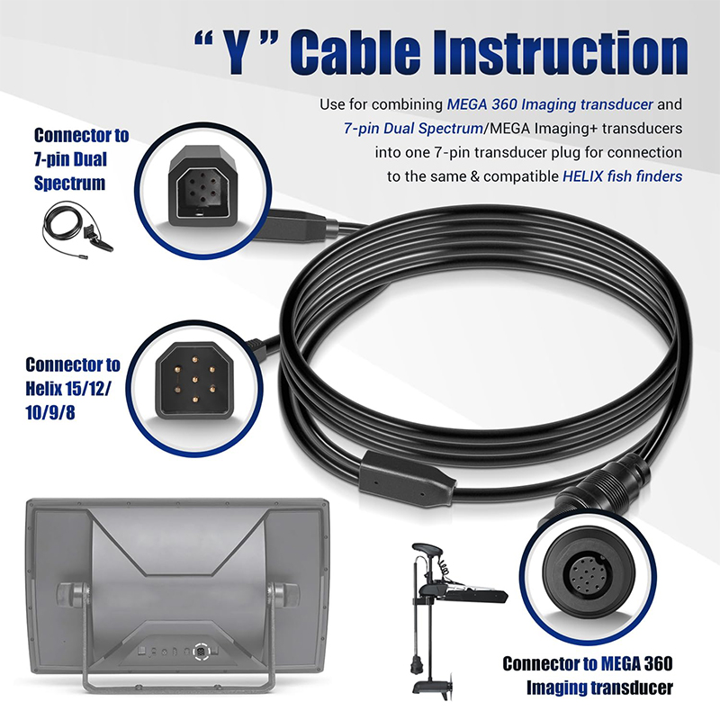 720107-1 สายอะแดปเตอร์ทรานสดิว - Fish Finder Transducer บทวิจารณ์และราคา