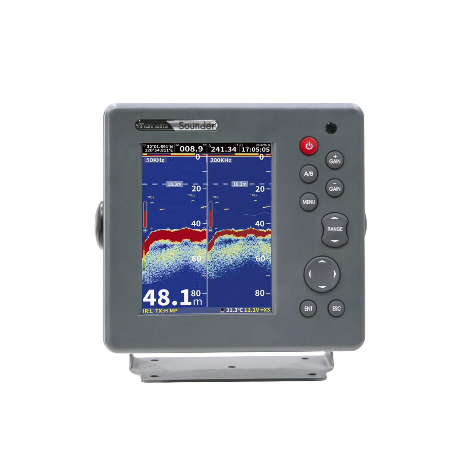 เครื่องหาปลาแบบโซนาร์ขนาด 6 นิ - Fishing Depth Finder บทวิจารณ์และราคา