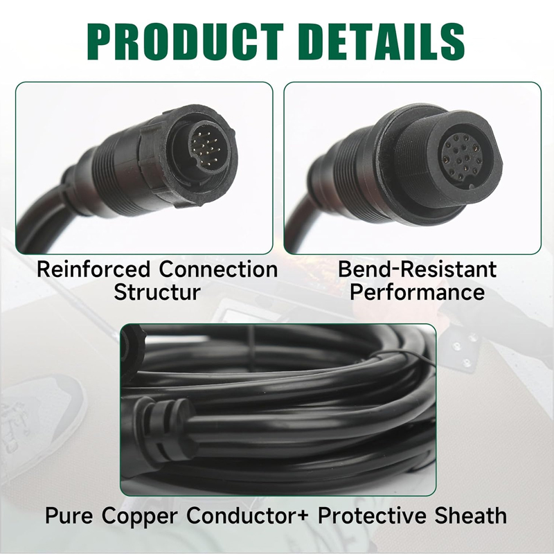 สายเคเบิลอะแดปเตอร์เครื่องหาปล - Fish Finder Transducer บทวิจารณ์และราคา